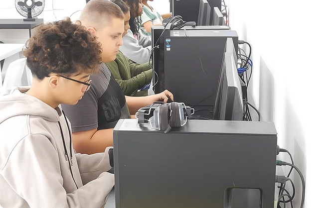 Foto que mostra o funcionamento do projeto VIOTEC